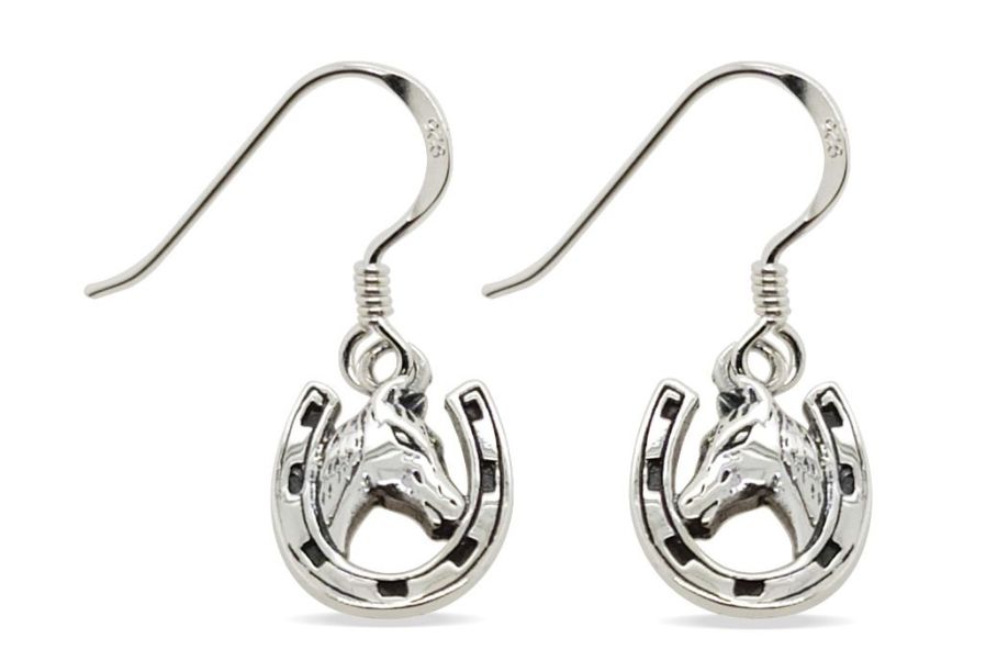 Earrings S/S Horse in H/Shoe-ER0098