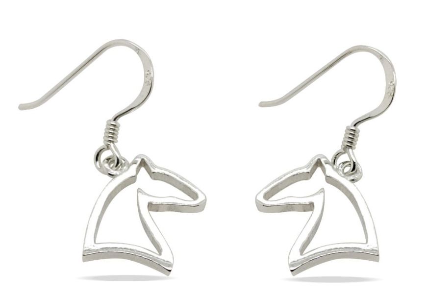 Earrings S/S Cut out Horse Head-ER0099