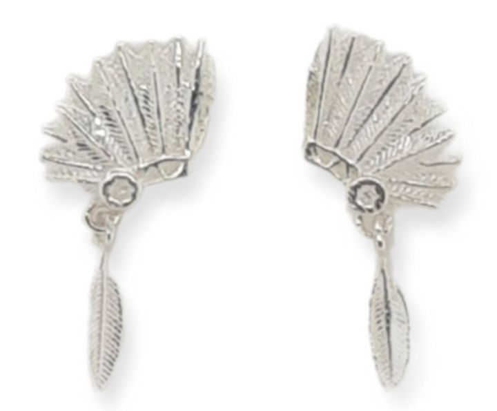 Earrings S/S Tribal Head Piece-ER0216
