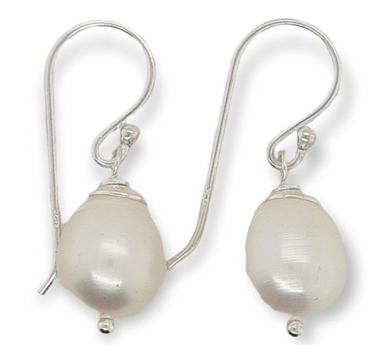 Earrings S/S &amp; Pearl Drops-ER0402