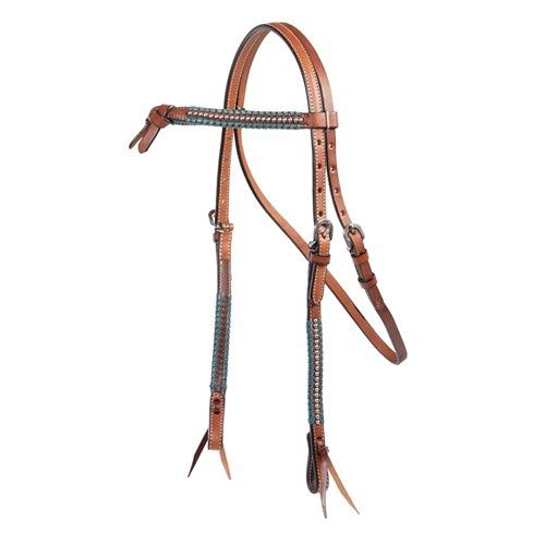 Fort Worth Winconsin Knotted Brow Headstall