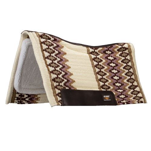 Fort Worth Fleece Lined Saddle Pad Lilac - 33" x 35", Colour: Lilac