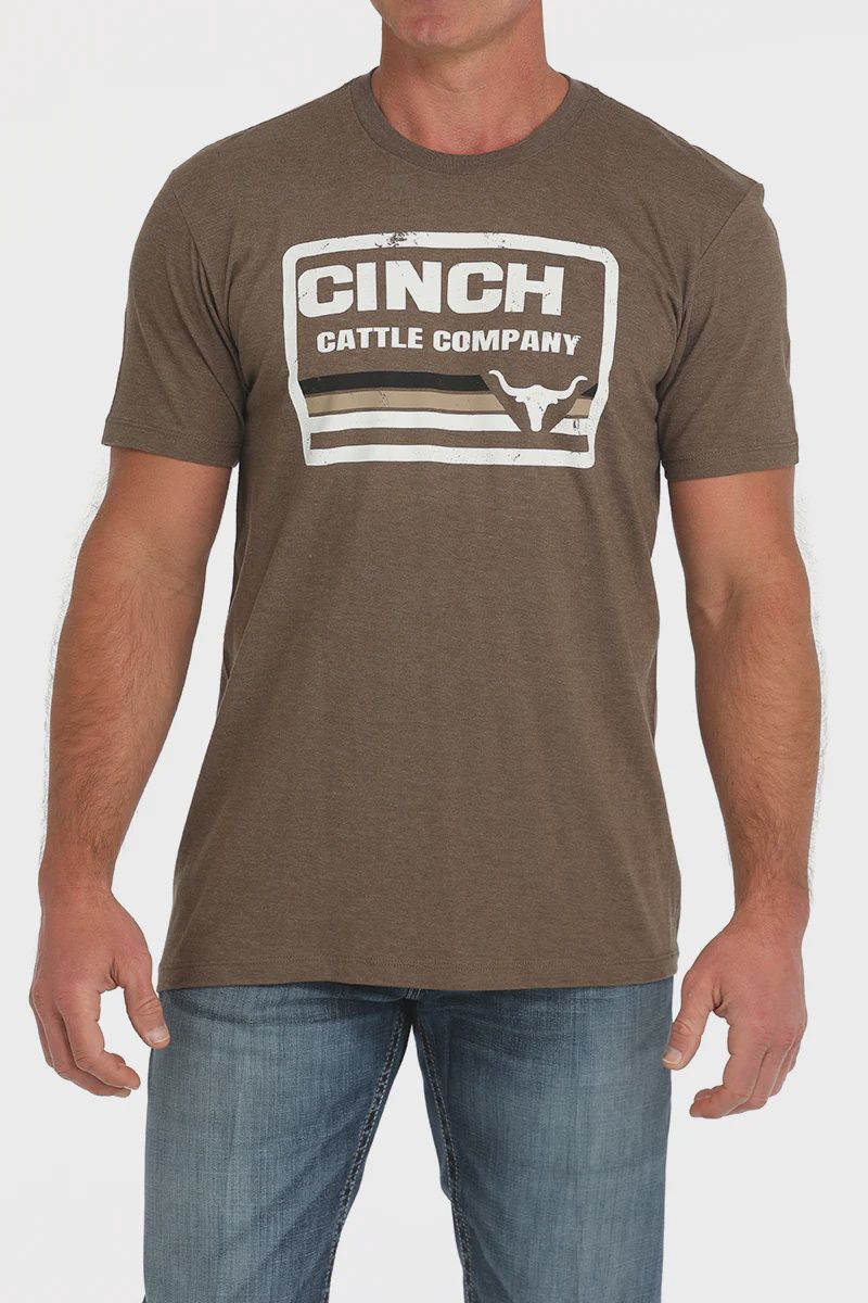 Cinch Mens T-Shirt BROWN