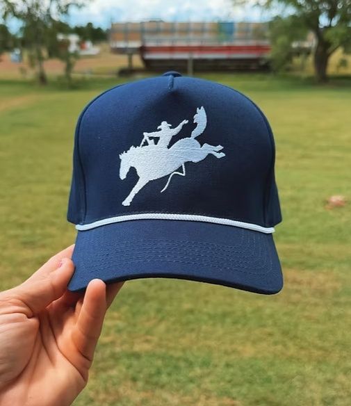 Navy Bronc Cap