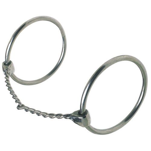 Loose Ring Snaffle Bit w/Twisted Thin SS Wire Mouth