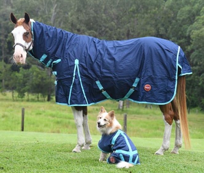 Kozy 1200D Lite Rainsheet Combo - Navy/Turquoise