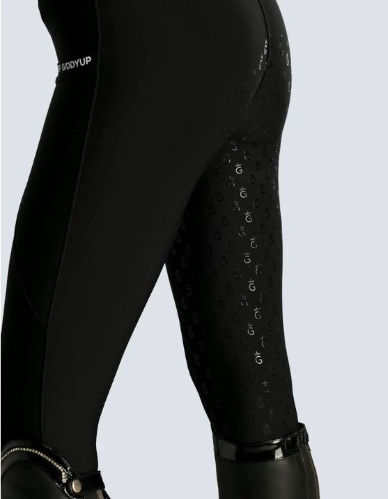 Ladies &amp; Teen Charli Black Full Gel Seat Tights