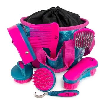 Grooming Kit - Glitter Blue/Pink