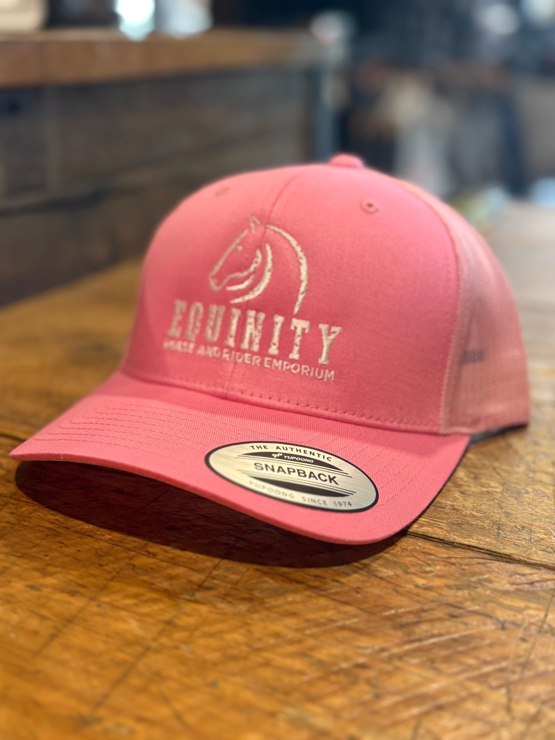 Equinity Retro Trucker Cap - Pink (Stacker Logo)