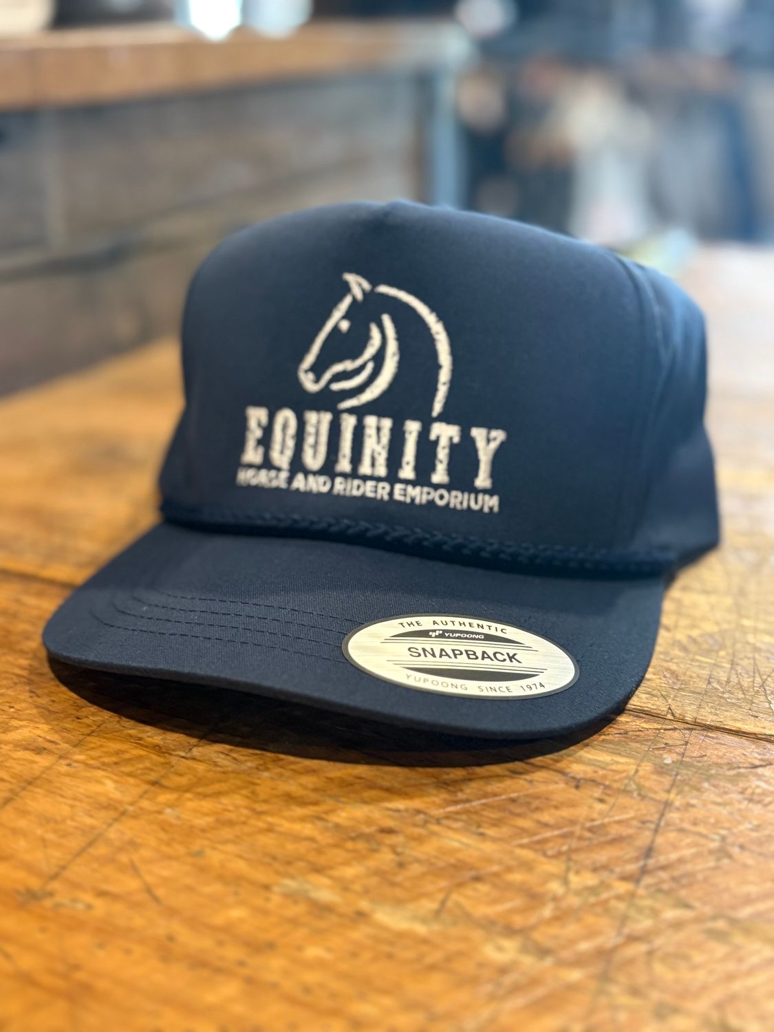 Equinity Poplin Golf Cap - Navy (Stacker Logo)