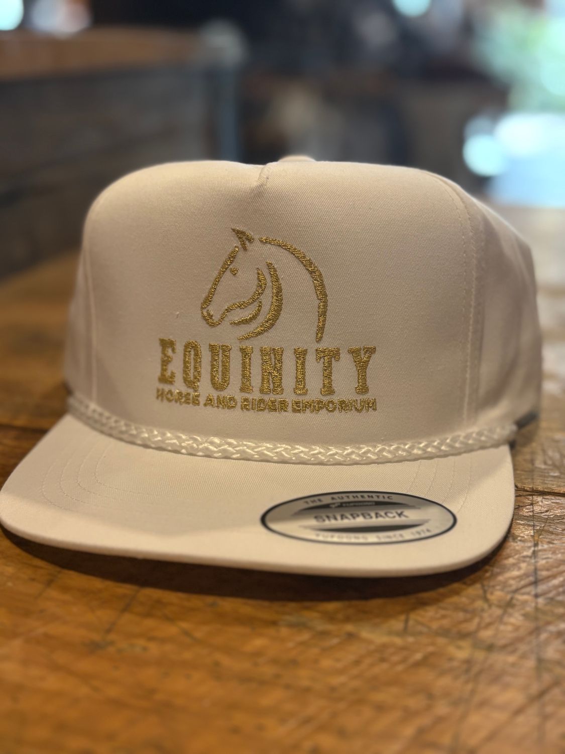 Equinity Poplin Golf Cap - White (Stacker Logo)