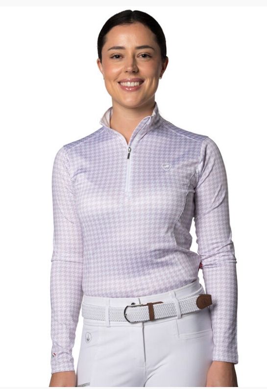 Aleysa · Lilac White Technical Riding Shirt
