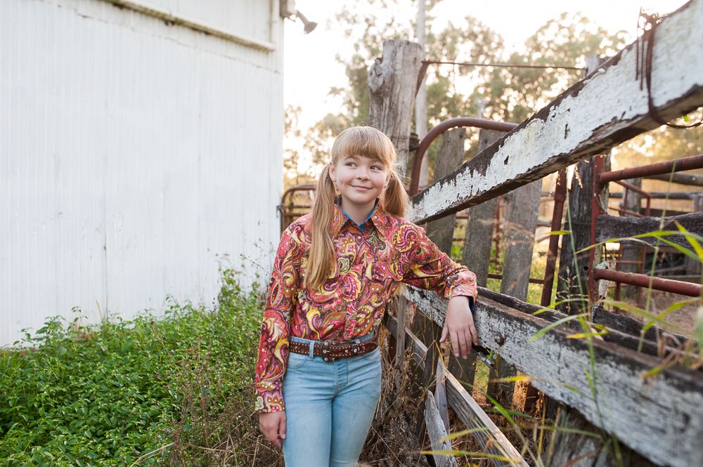 Brigalow Girls 100% Cotton - "ORARA" Paisley Shirt