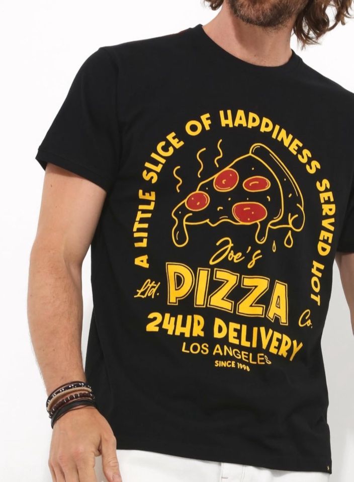 Joe Browns tee pizza slice