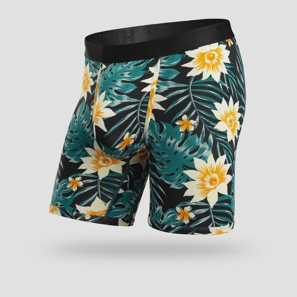 Bn3th boxer brief tropical flower Black