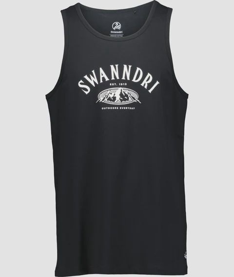 Swanndri Singlet Heaphy Black/White