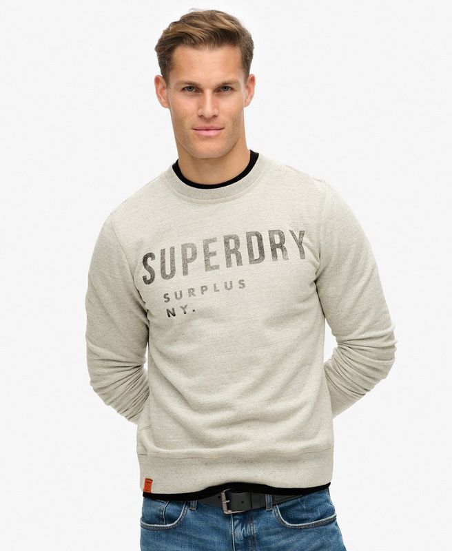 Superdry Crew Surplus Grey