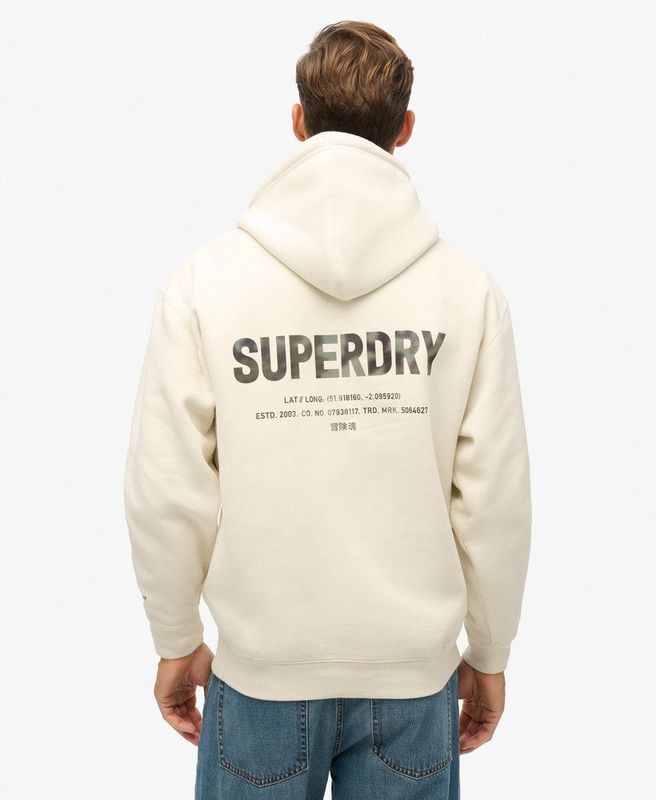 Superdry Hoodie Sport Bone Grey