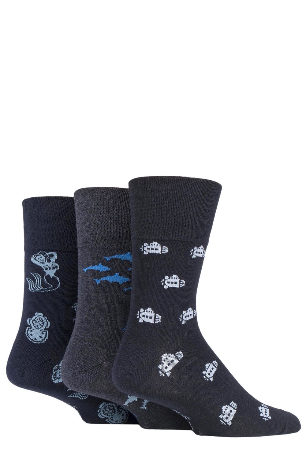 Gentle Grip 3pack Deep Sea 6-11