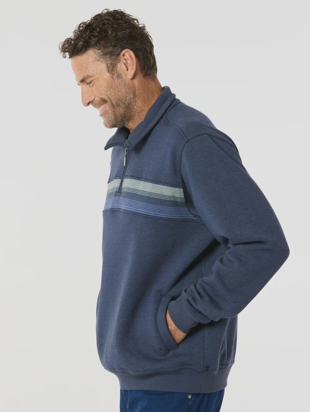 Breakaway half Zip 62417 Denim Marle
