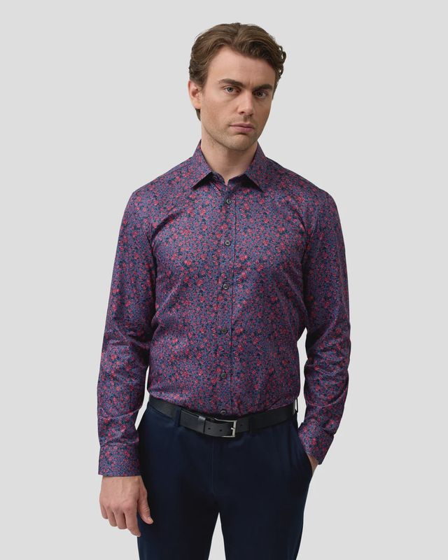 Brooksfield L/S Shirt BFC2568 Dark Mauve