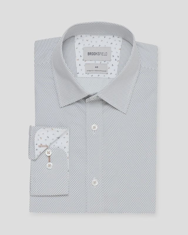 Brooksfield L/S  BFC2522 Oyster