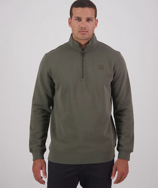 Swanndri 1/4 Zip Fundamental Dark Olive