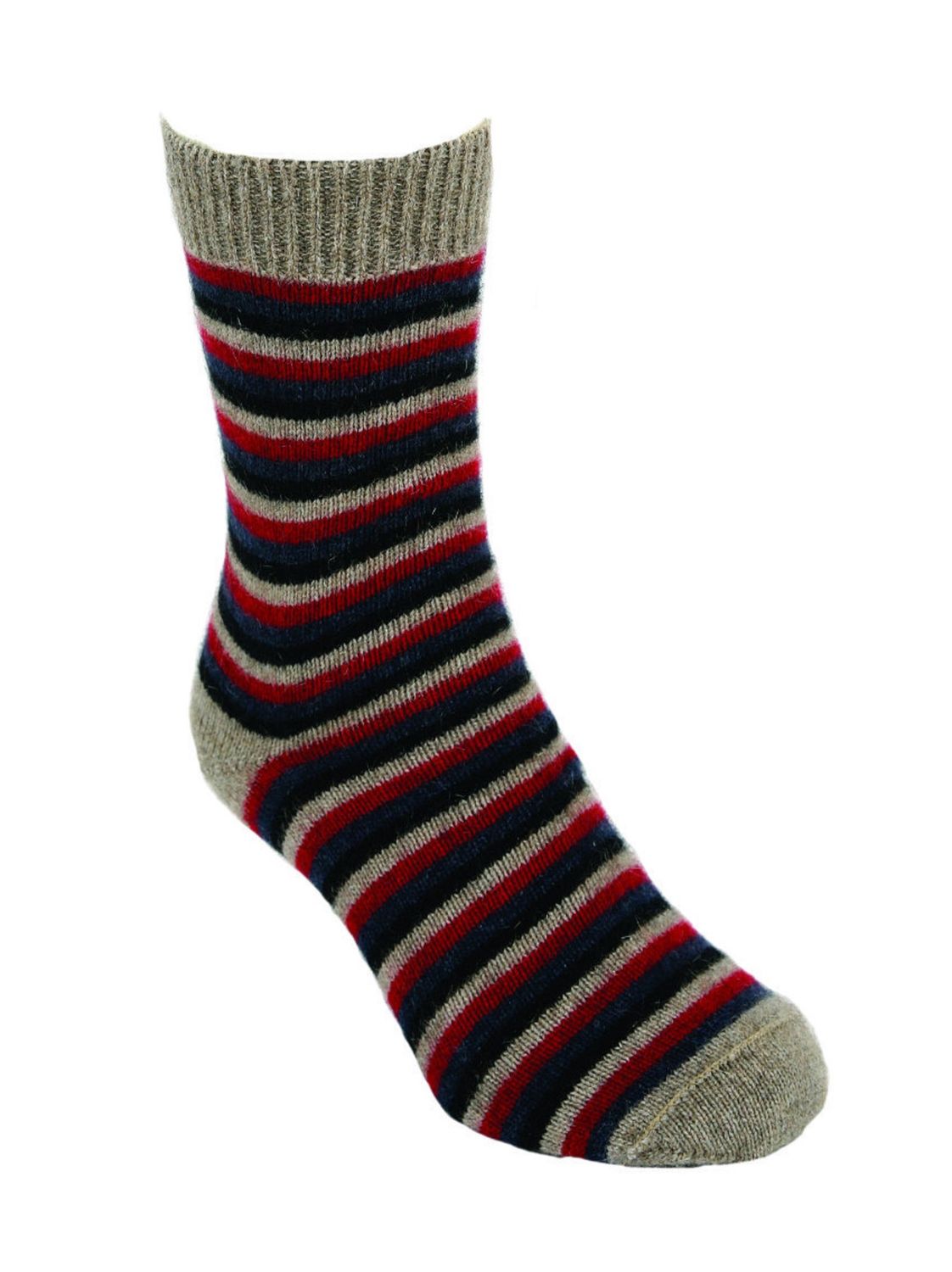 Lothlorian Sock Multi Stripe Natural
