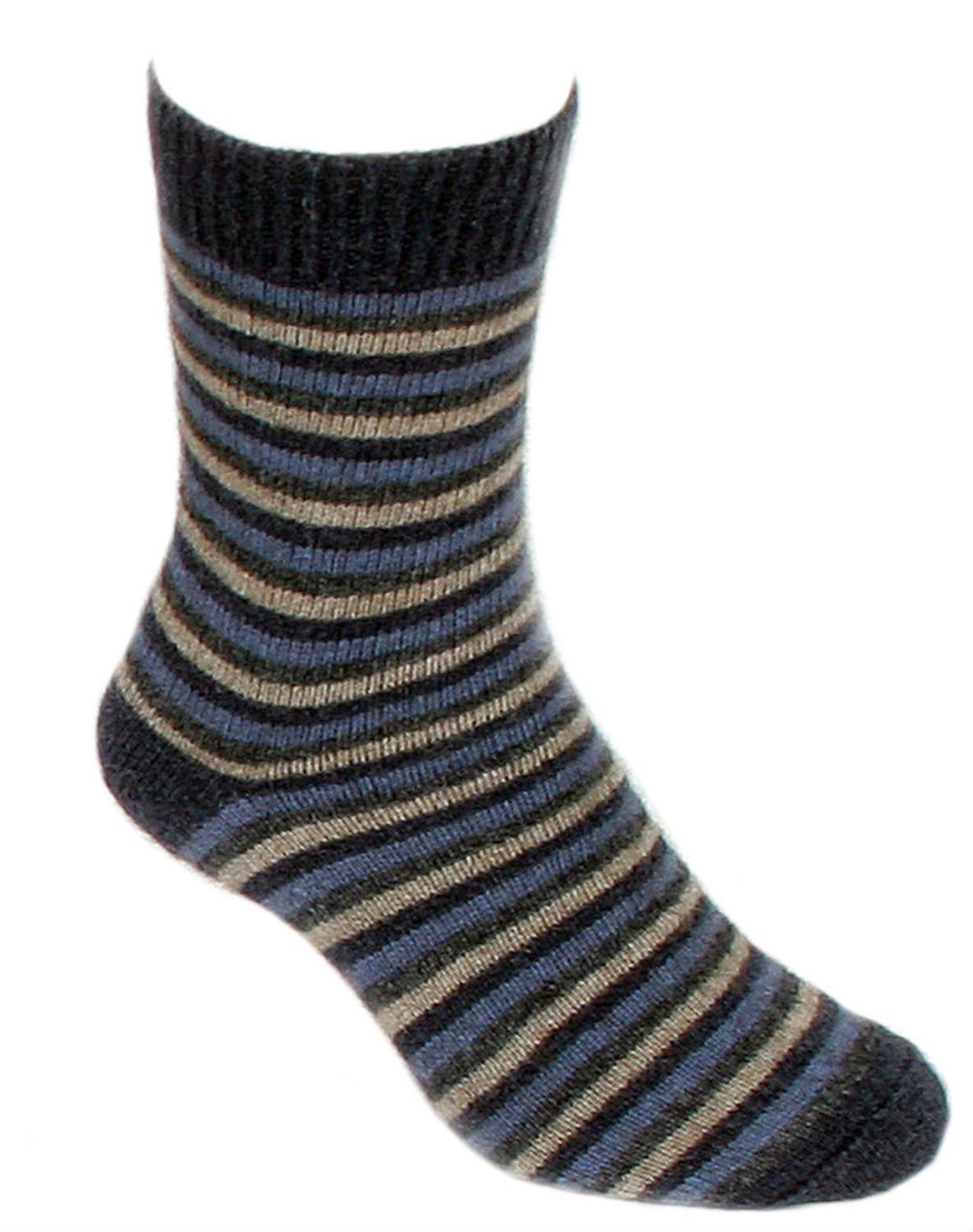 Lothlorian Sock Multi Stripe Denim