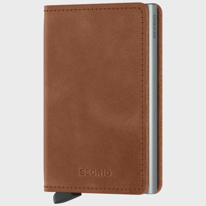 Secrid Slimwallet Vintage Cognac Silver