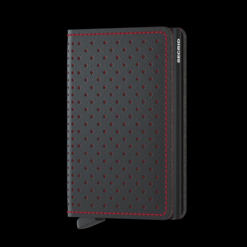 Secrid Slimwallet Perforated Black-Red