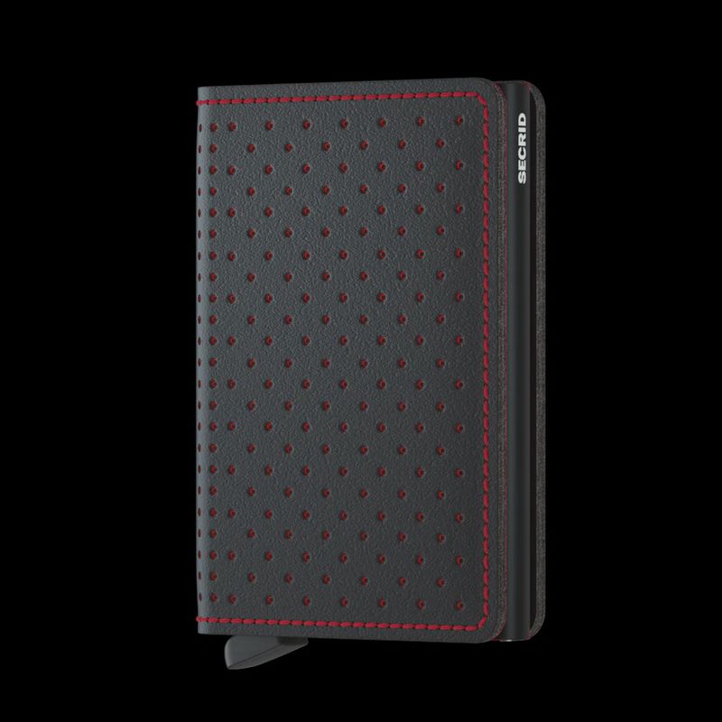 Secrid Slimwallet Perforated Black-Red