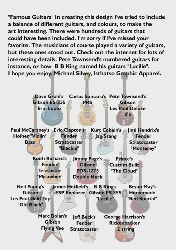 Is That So Tee  Famous guitars black