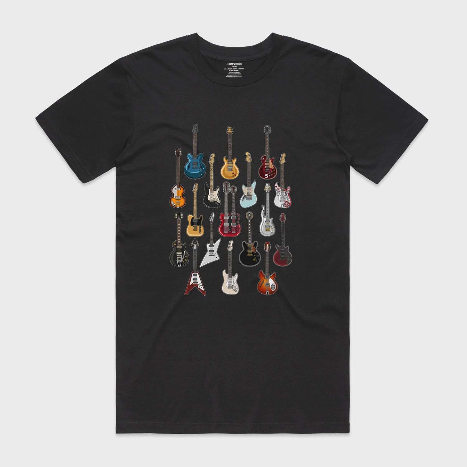 Is That So Tee  Famous guitars black