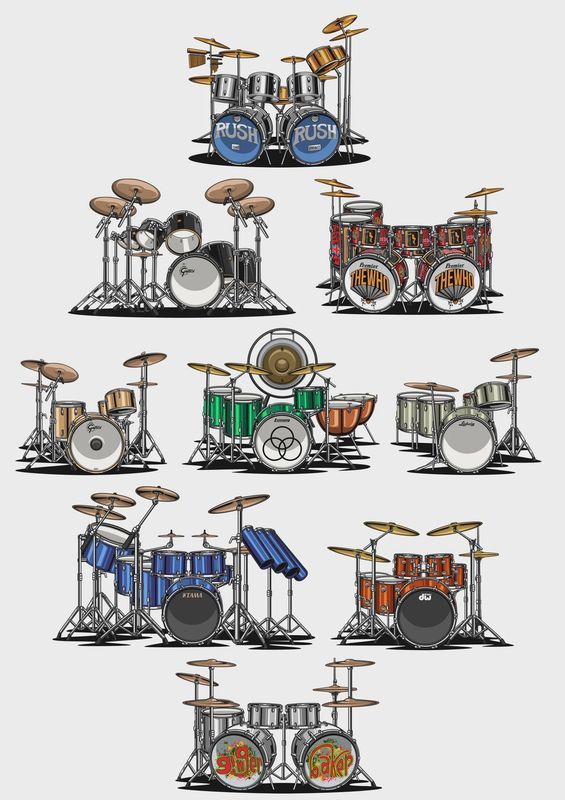 Is That So Tee Famous Drums Grey Marle
