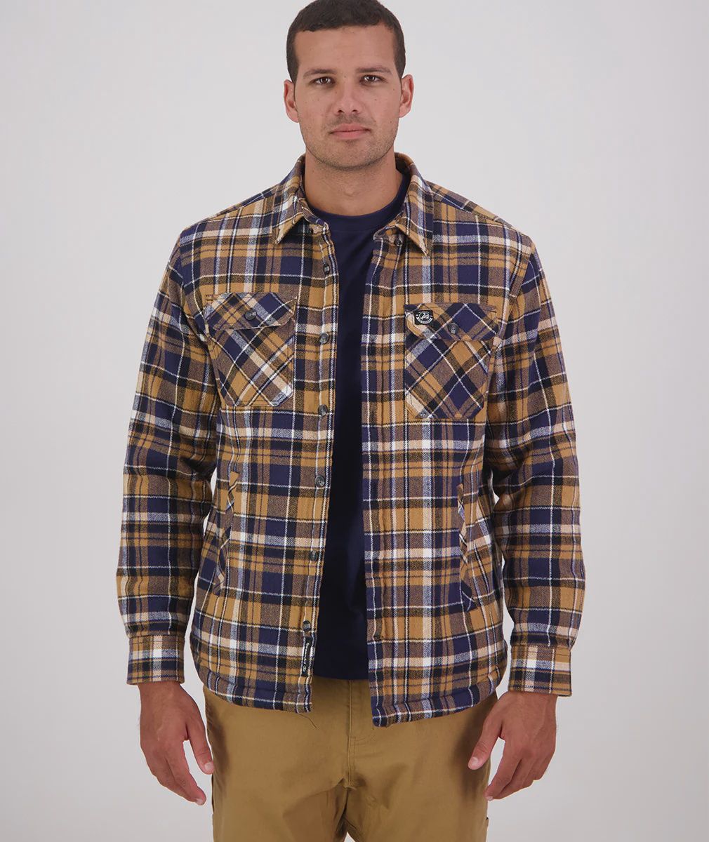 Swanndri Jacket Morven Sherpa Navy/Cashew
