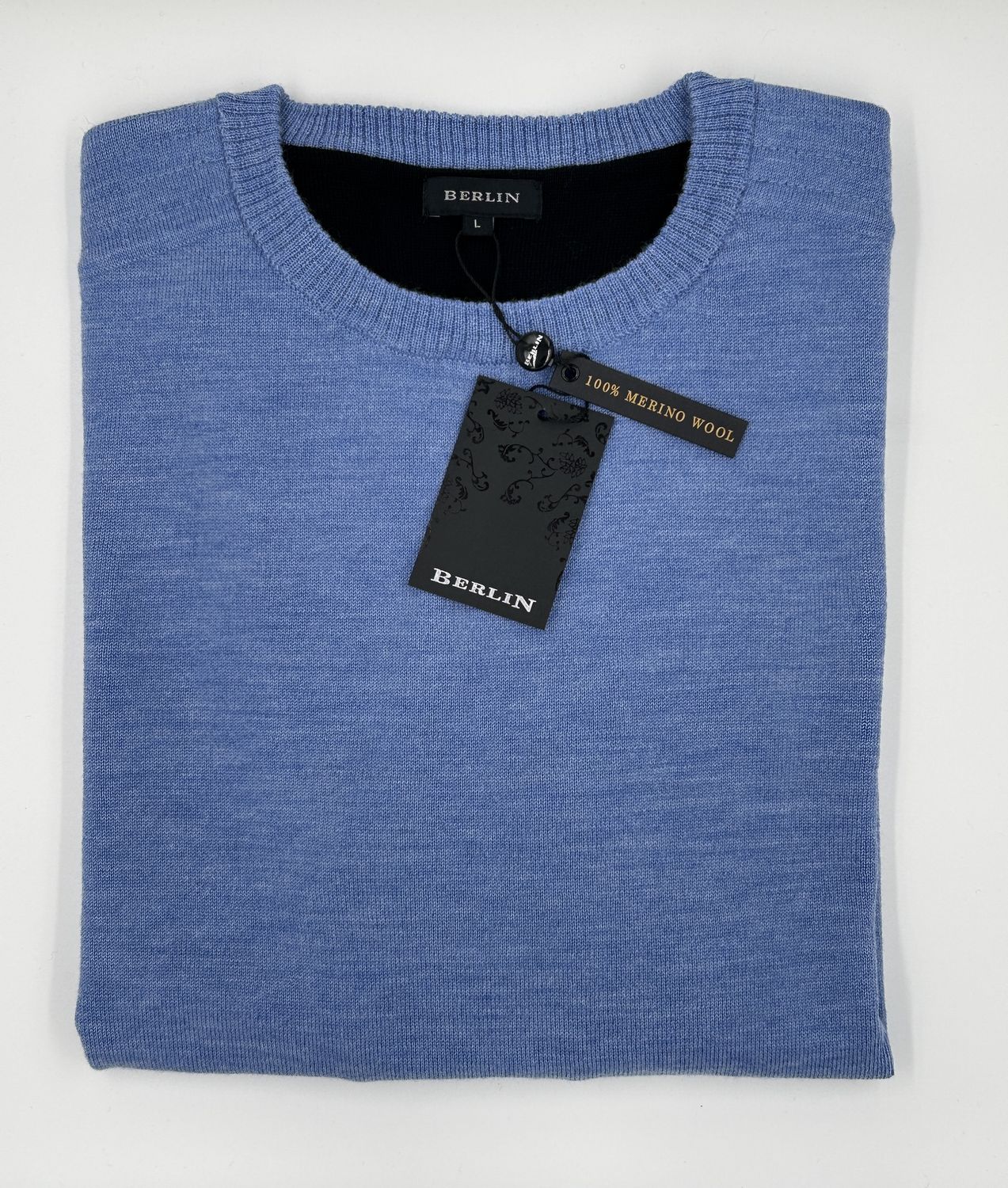 Berlin Crew Neck MW38 Blue Jasper