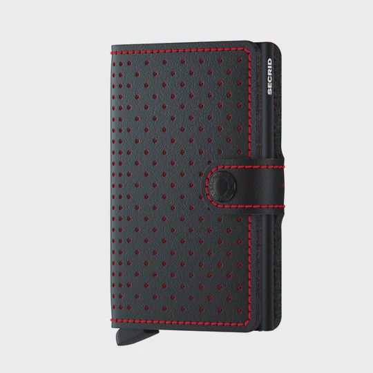 Secrid Miniwallet Perforated Black-Red