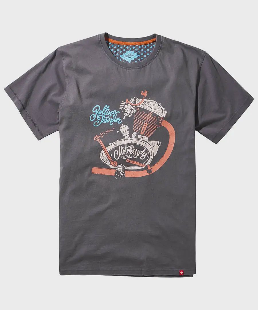 Joe Browns Tee Burnout Charcoal