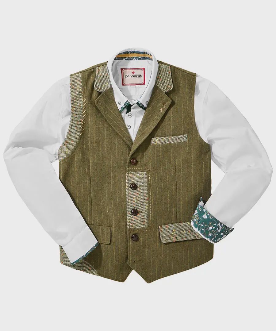 Joe Browns Waistcoat  Distinguished Olive