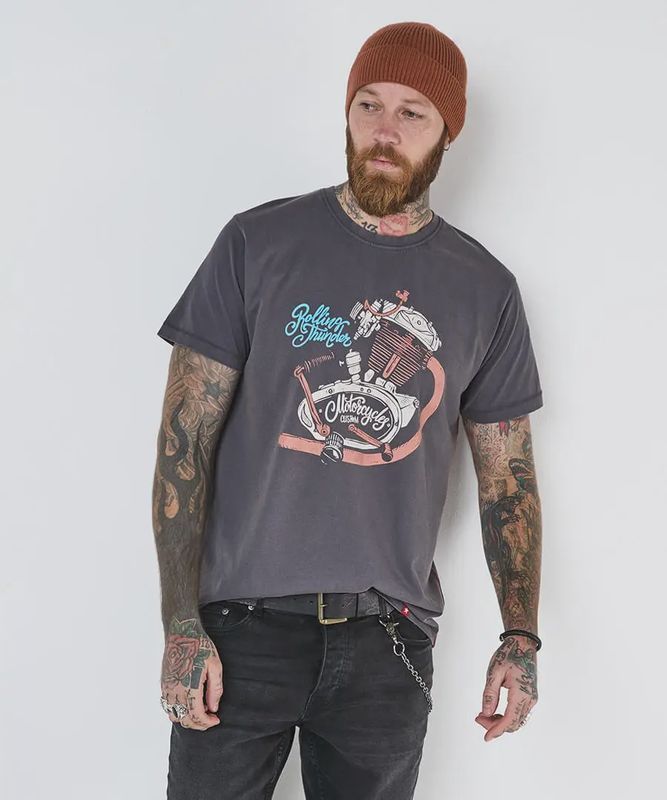 Joe Browns Tee Burnout Charcoal