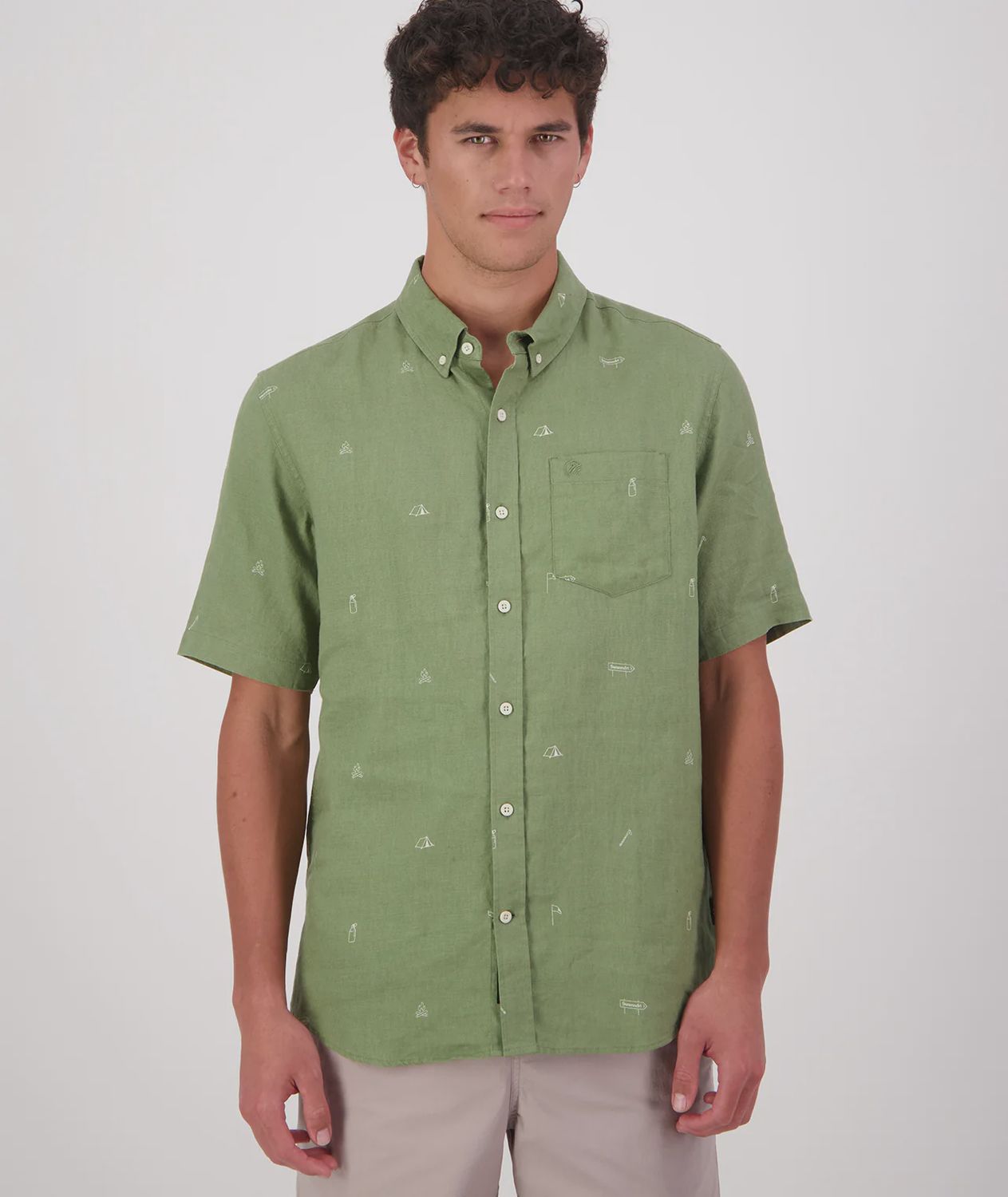 Swanndri S/S  Camp Vibes Clover