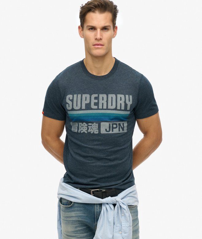 Superdry Japan Stripe Eclipse Navy Marle