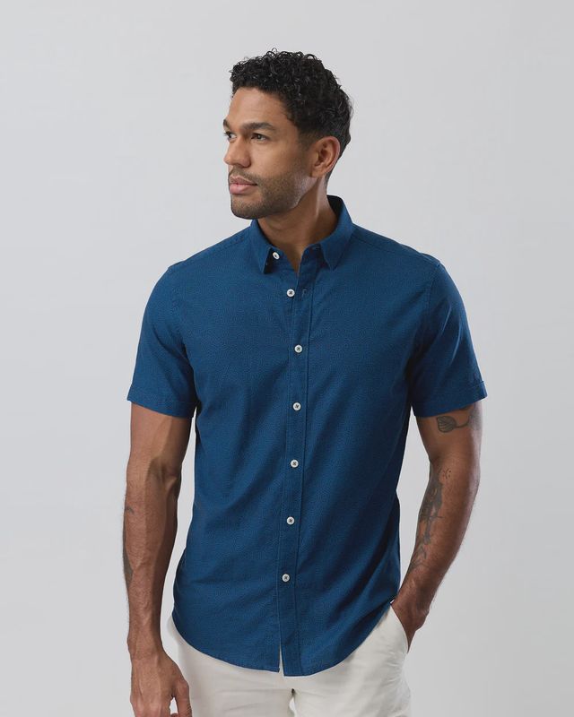 Brooksfield S/S 1152 Circles Navy
