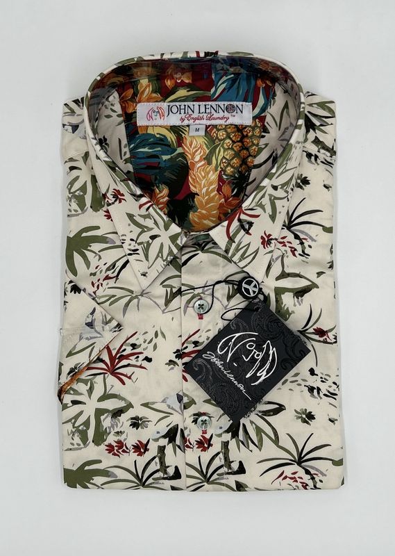 John Lennon S/S 2581 White Floral