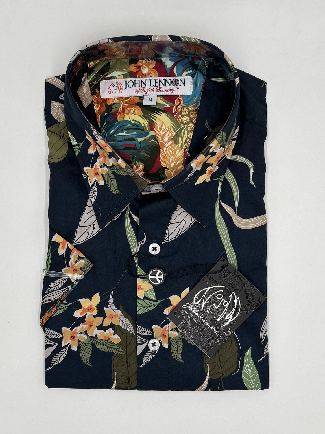 John Lennon S/S 2594 Navy Floral