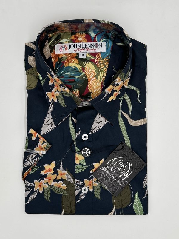 John Lennon S/S 2594 Navy Floral