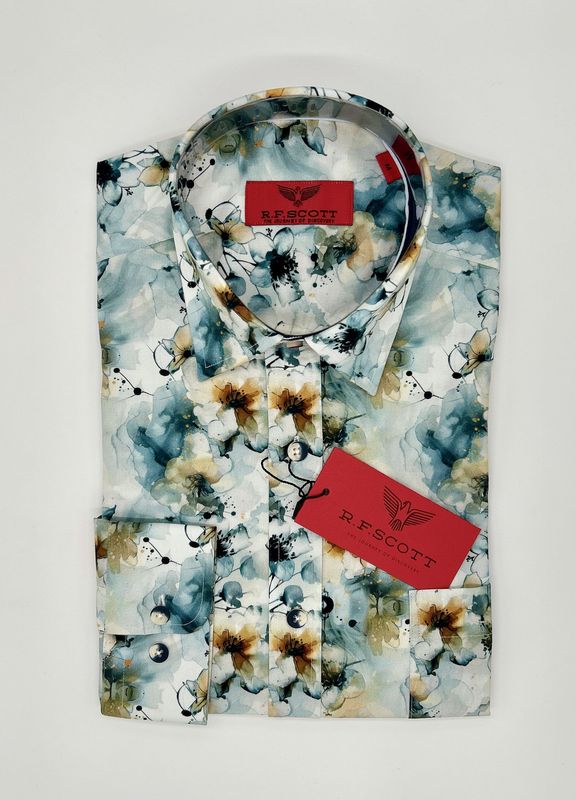 R.F.Scott L/S 24029 Smokey Blue