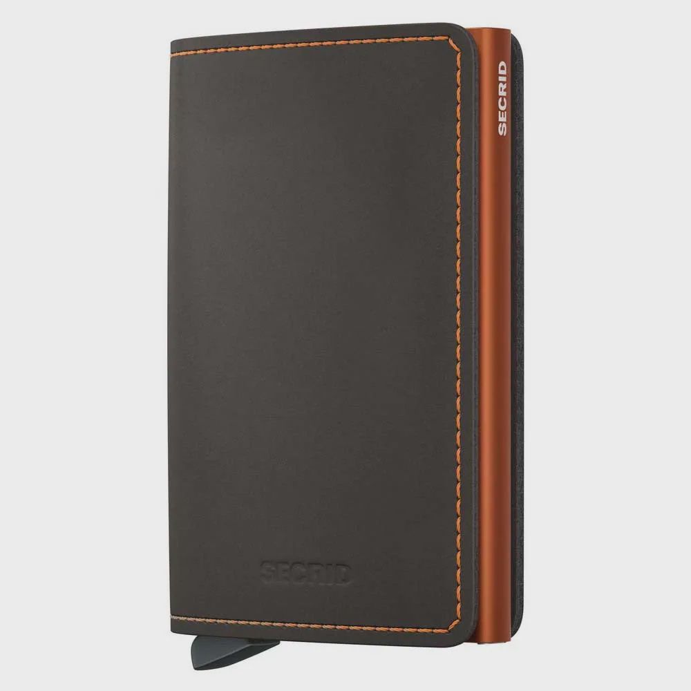 Secrid Slimwallet Matte Truffle &amp; Orange