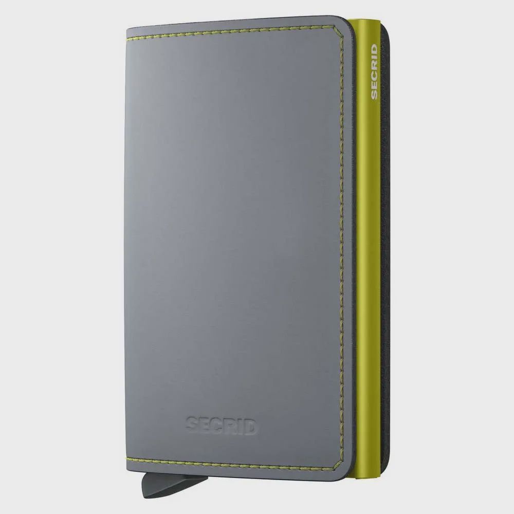Secrid Slimwallet Matte Grey &amp; Lime